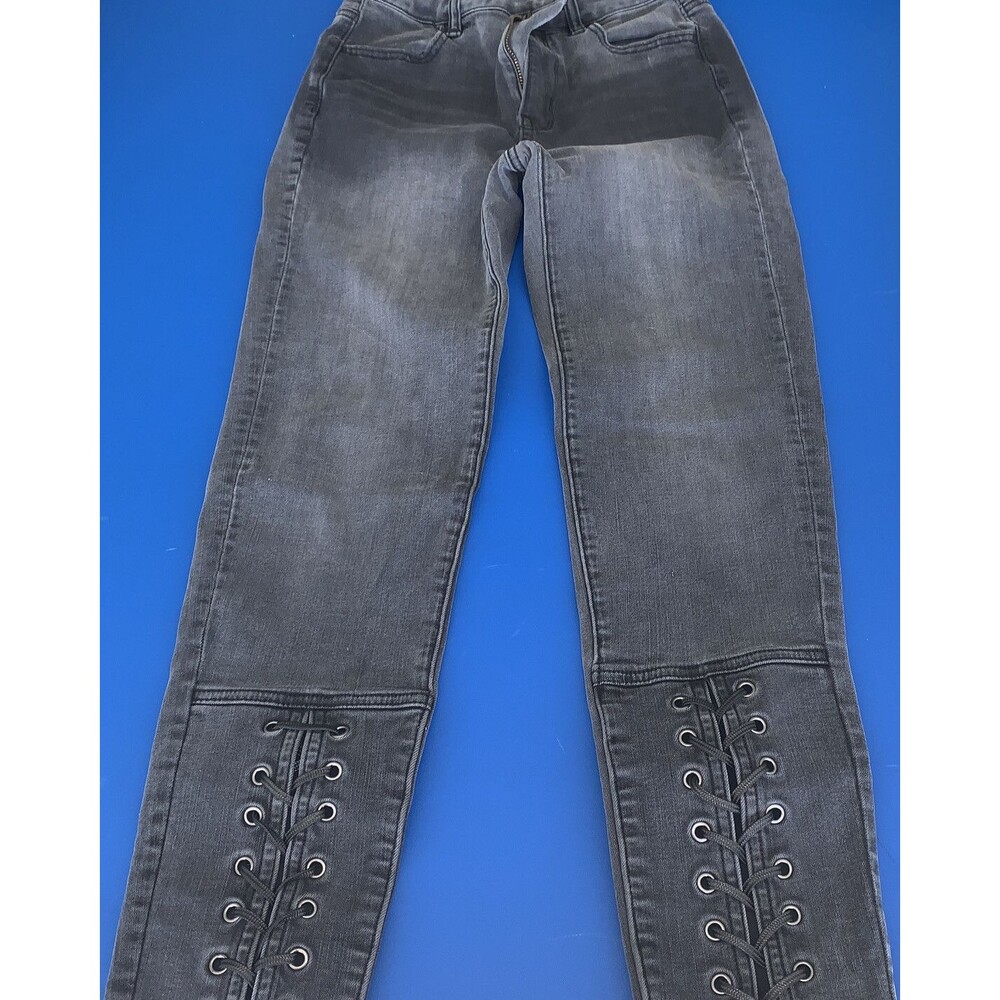 american eagle black denim pant tight fit , Stretch size 0